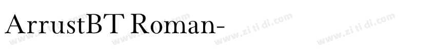 ArrustBT Roman字体转换